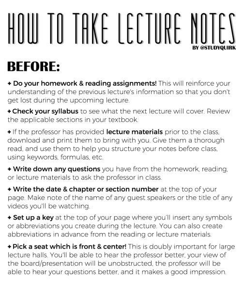 studyquirk: Did a how-to thingumbobber about taking lecture notes! I hope it helps!