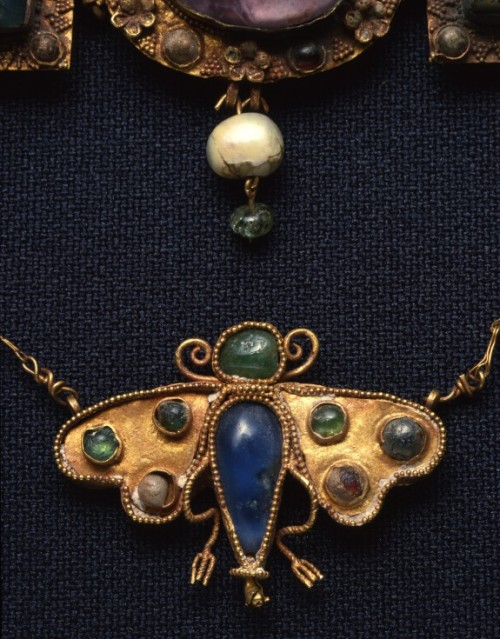 theancientwayoflife:~ Necklace with Butterfly Pendant.Culture: GreekDate: late 2nd-1st century B.C.P