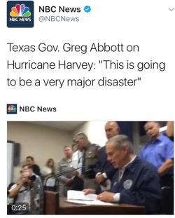 rodham:  HURRICANE HARVEY IS NOW A CATEGORY THREE HURRICANE. fellow texans: this is serious. if you’re in an area where you were told to evacuate, YOU NEED TO EVACUATE. Here are some resources from the Texas Democrats website: Please only call 911 for