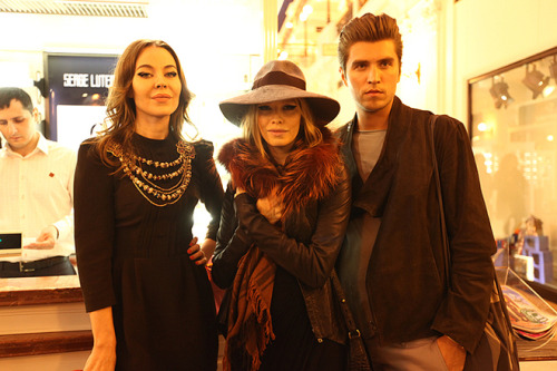 ulyanastreetgame:Ulyana Sergeenko attending Fashion Night Out in Moscow, September 2011.#UlyanaWears