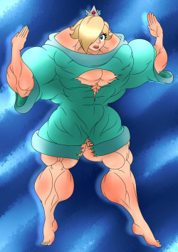 Have another hulky mario princess doing the boob window thing!