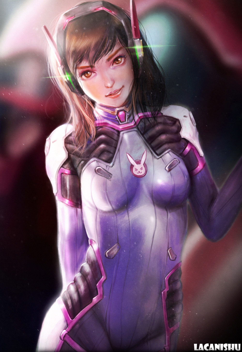 art-of-cg-girls:  Overwatch - D.VA fanart by Lacani shu