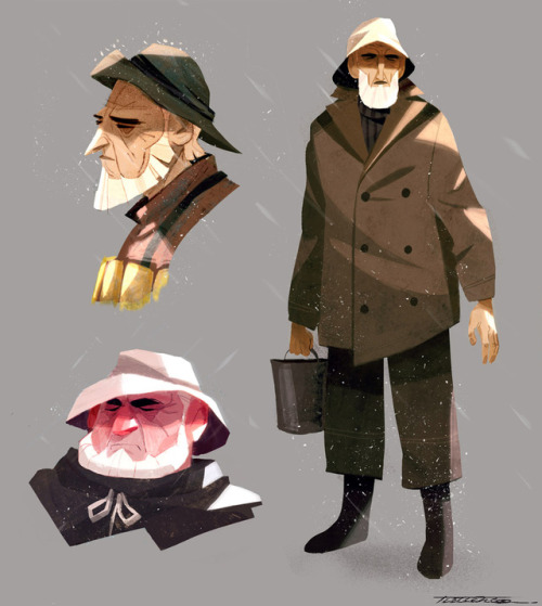 thibaultleclercq: Character Design I did for Age of Sail, a beautiful short directed by John Kahrs. 