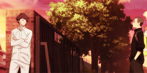 scared hinata hiding behind people