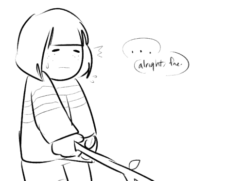 melbert:  i really like the interpretation that frisk is blind  