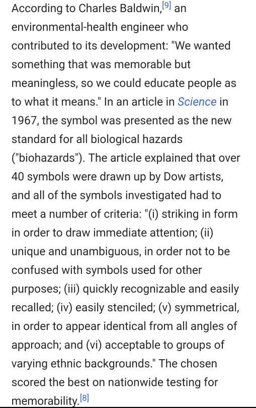 touchtheowl: bigprettygothgf: do you think whoever made the biohazard symbol was purposefully trying to create the coolest logo anyone would ever make   