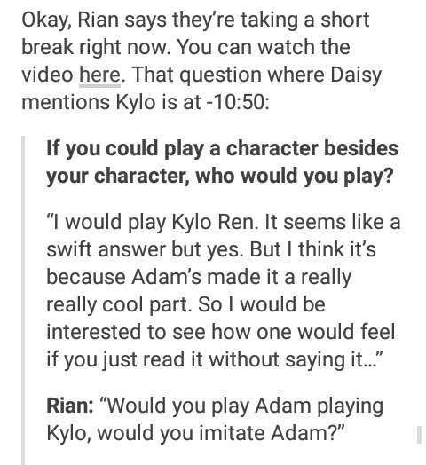 spaceprincebensolo:Everybody wants to play Kylo Ren.
