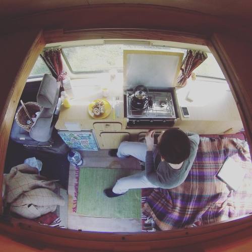 littlelivingmachine:  Relax, the kettle is on. # #littlelivingmachine #vanlife #vanagonlife #vanagon