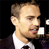 oceansviews-blog:  Theo James + Laugh 