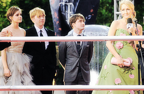 dailypotter:  Remembering July 7th, 2011 - During the speech of J.K. Rowling at the premiere of Harry Potter and the Deathly Hallows Part II in London. 