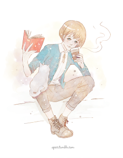 opsci:  armin! outfit is based off of the one he was wearing in ep 1.  