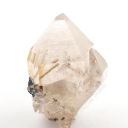 structureminerals:  Rutilated Quartz crystal