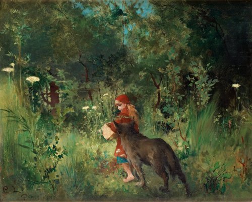 Little Red Riding Hood by Carl Larsson in 1881