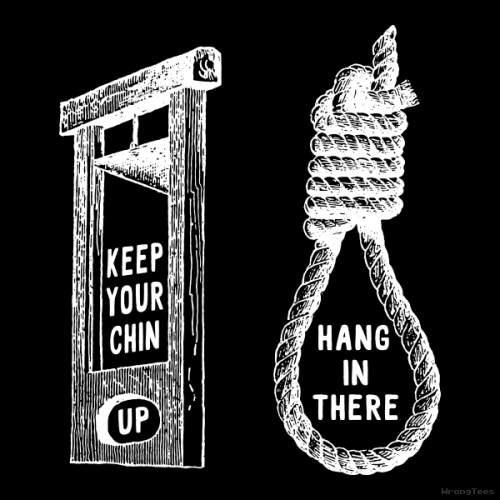 Be cool, don’t lose your head, and try not get executed. $10 shirt of the day at WrongTees.bit.ly/ch