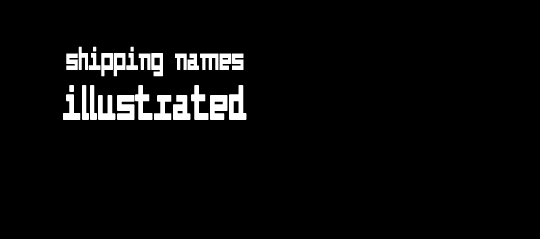 tonysvandyke:  People get very creative with shipping names, but some generate more