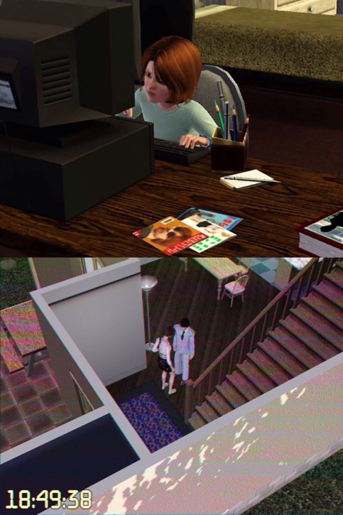 Hayato Kawajiri and his family in sims3.