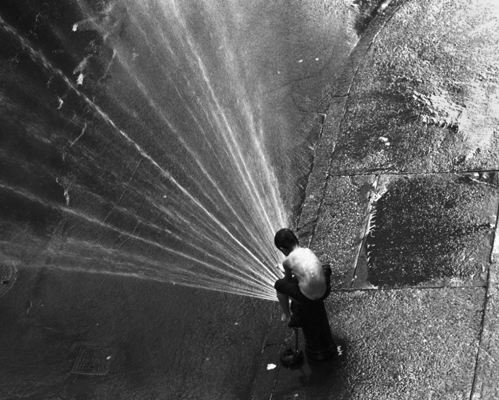 kvetchlandia:  Michael Self     Boy on a Hydrant, New York City      1960 