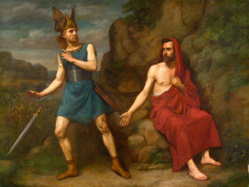 French School, Marius à Minturne, c.1850. Canvas, 96 x 128 cm.