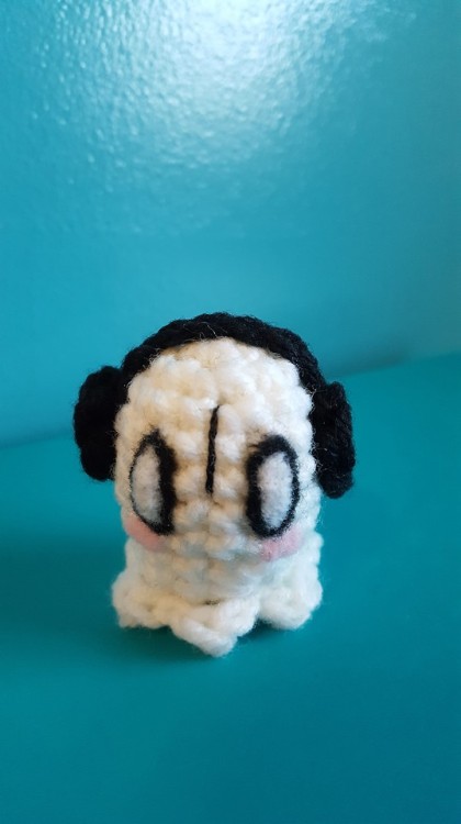 Napstablook might not be feeling up to it right now but I felt like crocheting this tiny adorable ve