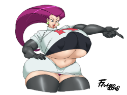 ffuffle:  t benefit you guys if i did that XD A friend told me I should draw Jessie again. I remembered some people liked my previous drawings of her. Plus I love me some Plumped up Jessie! So here she is. 