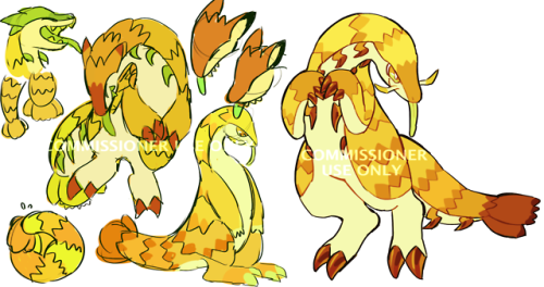 two recent custom designs i’ve done :-3 I am currently open for commissions if anyone else is intere