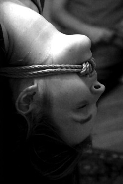 A very sexy gag. Fills the mouth and pulls on the edges of the lips, and pulls the head into a specific position. So much power in one little gag.