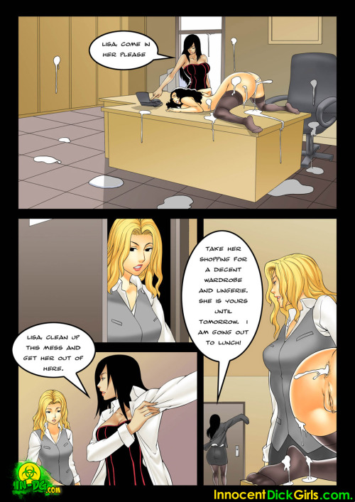 futassplay: College Intern from Innocent Dick Girls Part 2/2