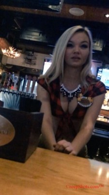 creepshots:  @BillTimmons4 bartender had a GREAT RACK! 4 Creep Shots Join CreepShots.com for more!