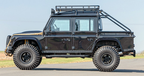 carsthatnevermadeitetc:  Land Rover Defender 110 SV ‘Spectre’ JB24, 2015. One of the 10 Land Rover Defenders used in the James Bond film Spectre is to be offered by Silverstone Auctions at their Live Online sale on the May 23. The Defenders were
