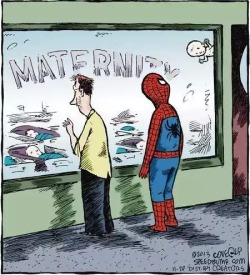 hilarioushumorfromouterspace:  Stay away from this blog if you hate laughing!  No way you can deny that mistake, Spidey.