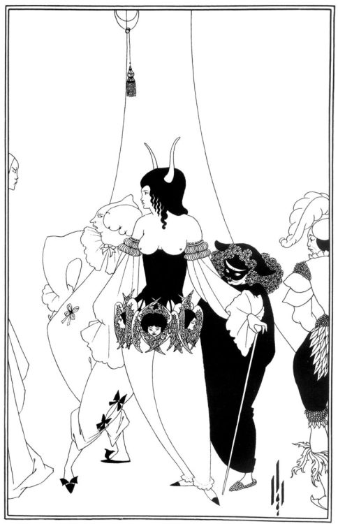 thelongvictorian:The Masque of the Red Death (1894) by Aubrey Beardsley (England, 1872-1898). Book i