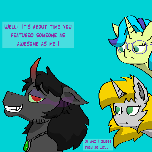 ask-wisp-the-diamond-dog:  300 FOLLOWERS~!  YAY!  I can’t believe how well this blog is doing, I’m so glad to have you all.  n____n And now, our winners of the 10th Follower Raffle: Ask King Sombra Ask Silver Pallette Lloxie’s Boxy I wish to