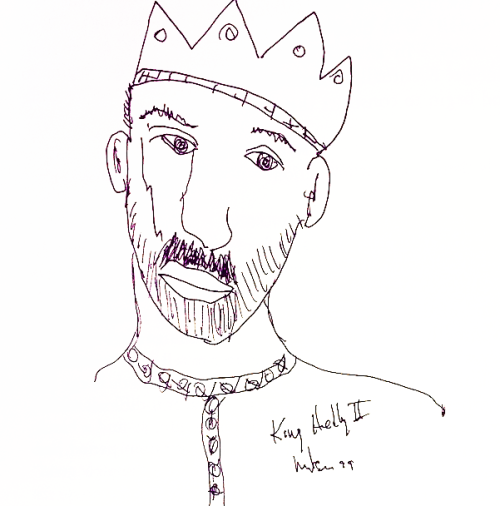 theparisreview: A drawing by playwright August Wilson. “A novelist writes a novel and people r