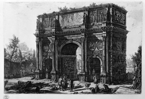 giovanni-battista-piranesi:View of the Arch of Constantine, Giovanni Battista Piranesi One of my fav