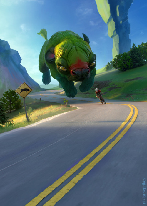 cross-connect:   Nikita Veprikov is a 25 year old 3d illustrator and concept artist from Kremenchug, Ukraine. Combining digital painting with 3D modeling and retouching he managed to develop incredible art skills. Check out his blog blog and tumblr 