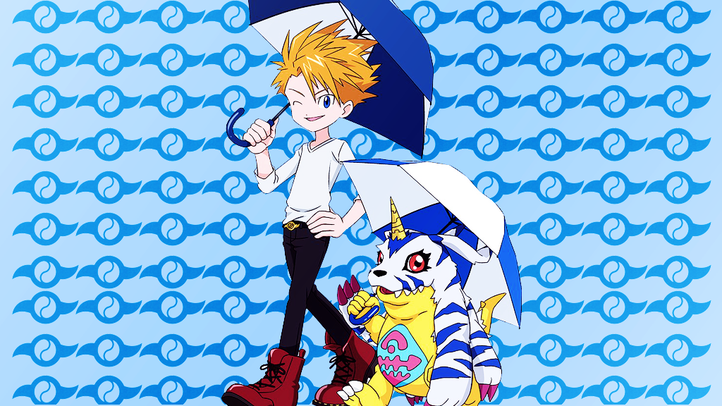 tony-tony-pikachu:    ☂  Rainy Days with the Digidestined   ☂ Blog headers,