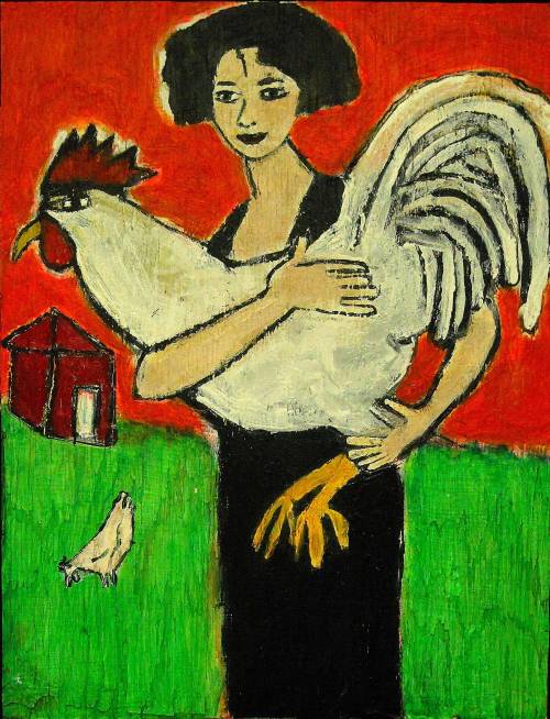 hokeoutsider: “Big Chicken”  artist, T-Marie Nolan, nEw eBay AuCTioN, Oct 28 - Nov 