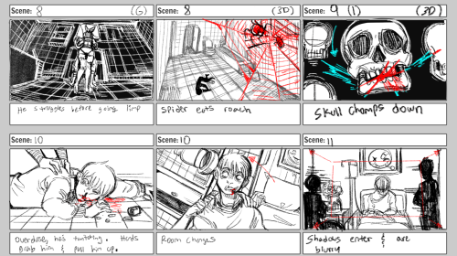 Here’s one of my favorite unfinished boards to an animatic. The project was too ambitious for 