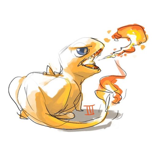 twarda - Charmander sketches