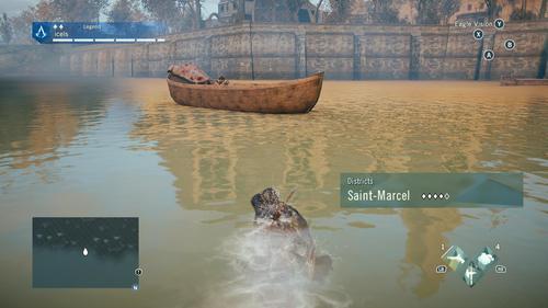 yusunf:  so i was in the shipyard area in paris and i saw this boat off in the distance by itself   so i swam up to it  and what i found was a man shaking and muttering to himself, a dead body, and 20 cats      
