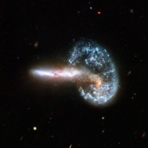 Arp 148 aftermath of two galaxies merging
