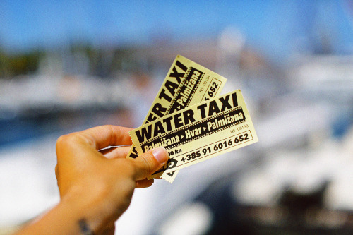 Water Taxi tickets to get into the town of Hvar. 