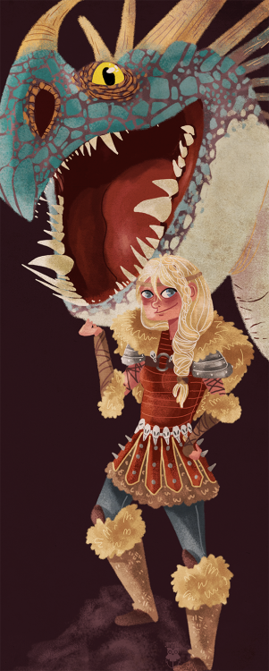 jimmymm-ilustra: Astrid and Stormfly