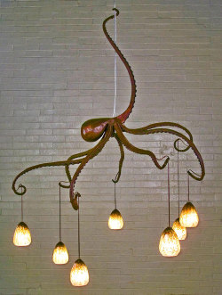 anastasiaeatscities:  pigsinablanketx:  moonblossom:  beben-eleben:  Octopus-Inspired Design Ideas  I require all of these.  god that chandelier looks amazing  That chair is so cool 