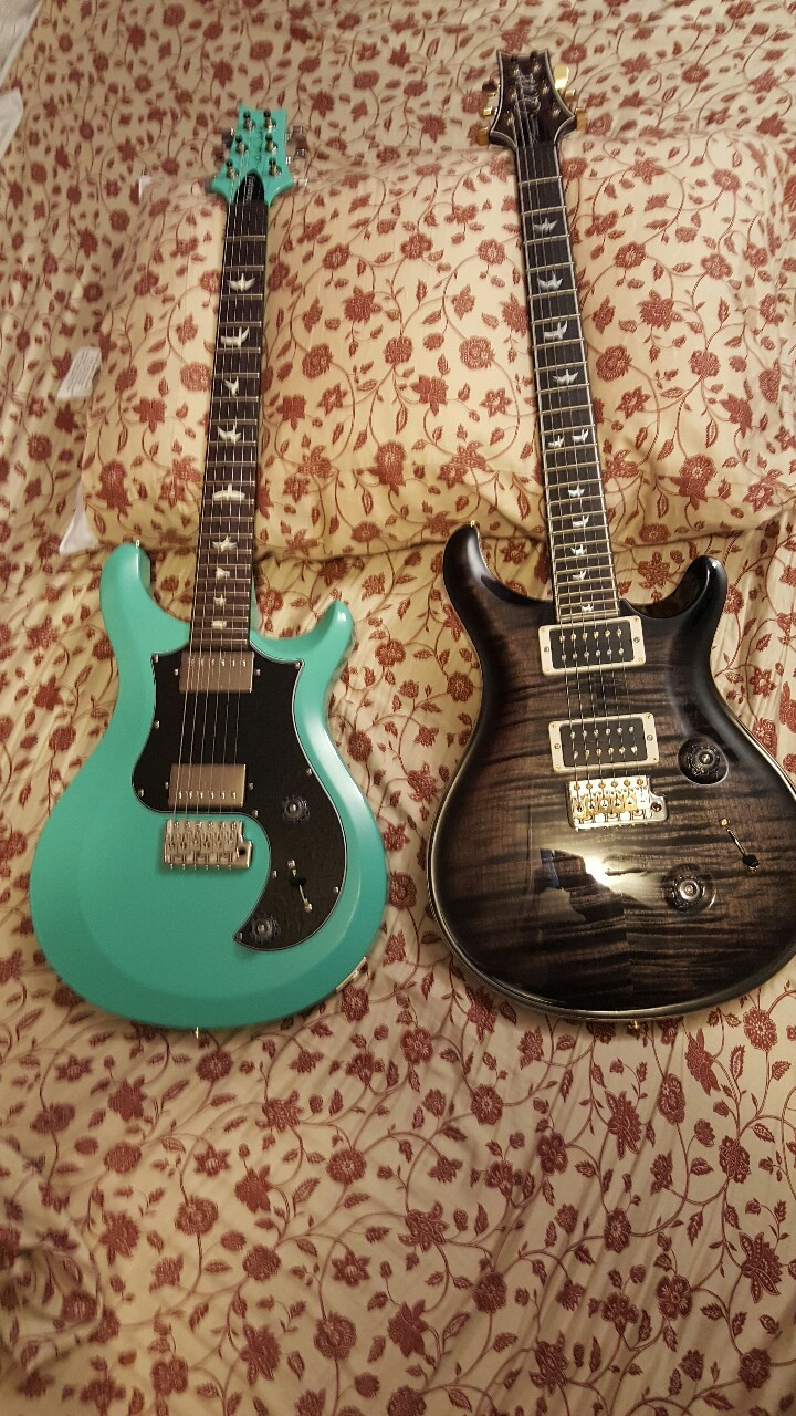 Prs family. S2 standard 22 and a 30th anniversary usa custom 24