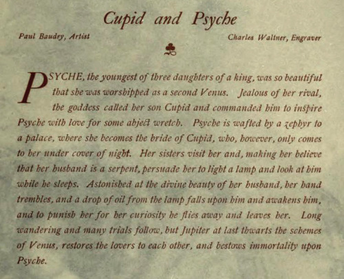 Paul Baudry (1828-1886), ‘Cupid and Psyche’, “Character Sketches of Romance, Ficti