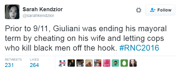 nevaehtyler:  Rudy Giuliani: “There is no Black America, there is no White America,