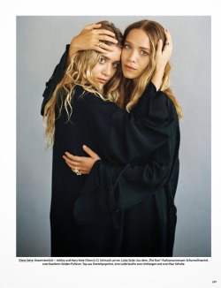 alurze:Mary-Kate &amp; Ashley Olsen featured in “Sister Acting” by Bruce Weber for Vogue Germany November 2014