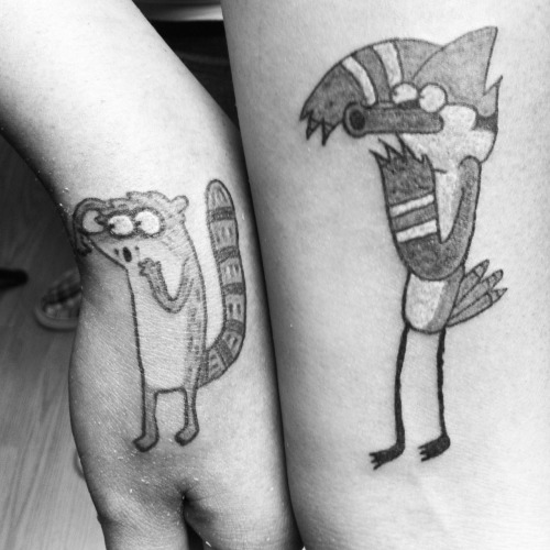 Anyone else got a regular show tattoo Just got this lil guy done  r regularshow