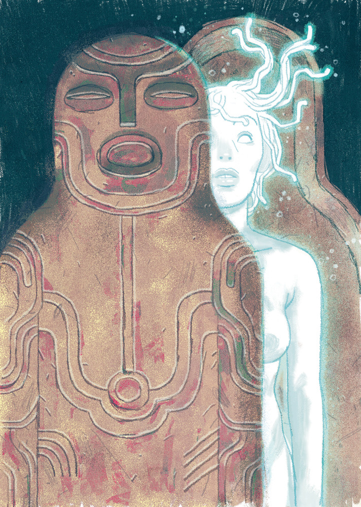 richiepope:  Woke My piece inspired by The Fifth Element for The Fifth Element artbook.